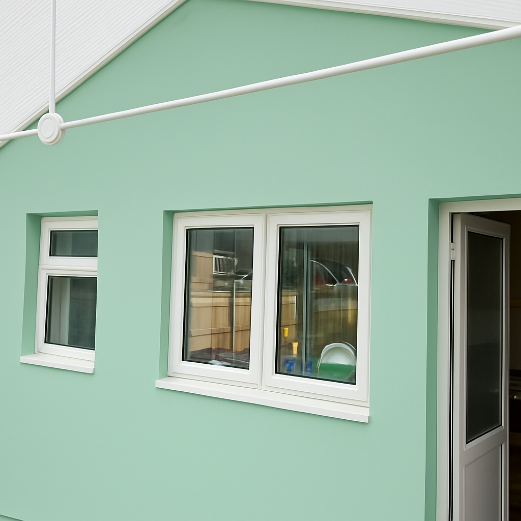 completed conservatory house wall transformation 