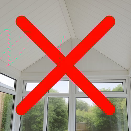 ugly upvc cladded ceiling that doesn't look good ugly upvc cladded ceiling that doesn't look good